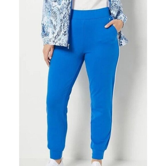 Sport Savvy Regular All Day French Terry Pull On Jogger with Cobalt Blue,4X - Picture 1 of 1